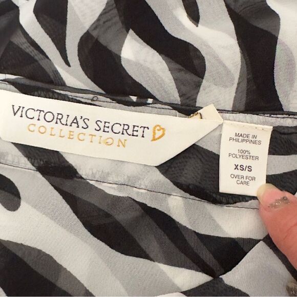 Victoria’s Secret Collection Vintage Sheer Zebra Print Maxi Dress / Coverup - Picture 15 of 16